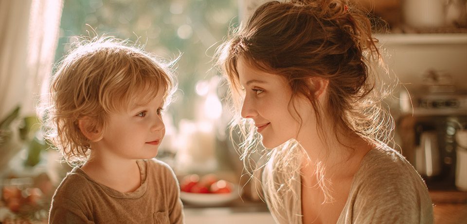 Mutter erklärt Kind die Eizellspende utter und Kind im Gespräch – Eizellspende kindgerecht erklären